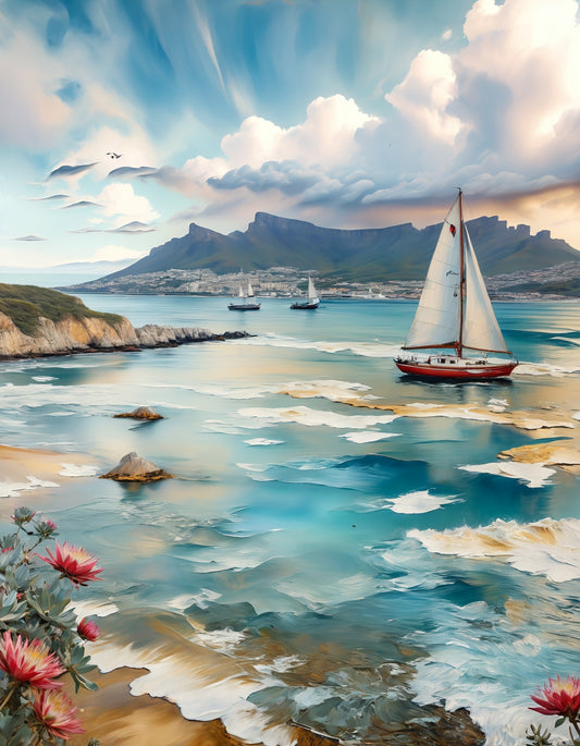 Sailing around Table Mountain